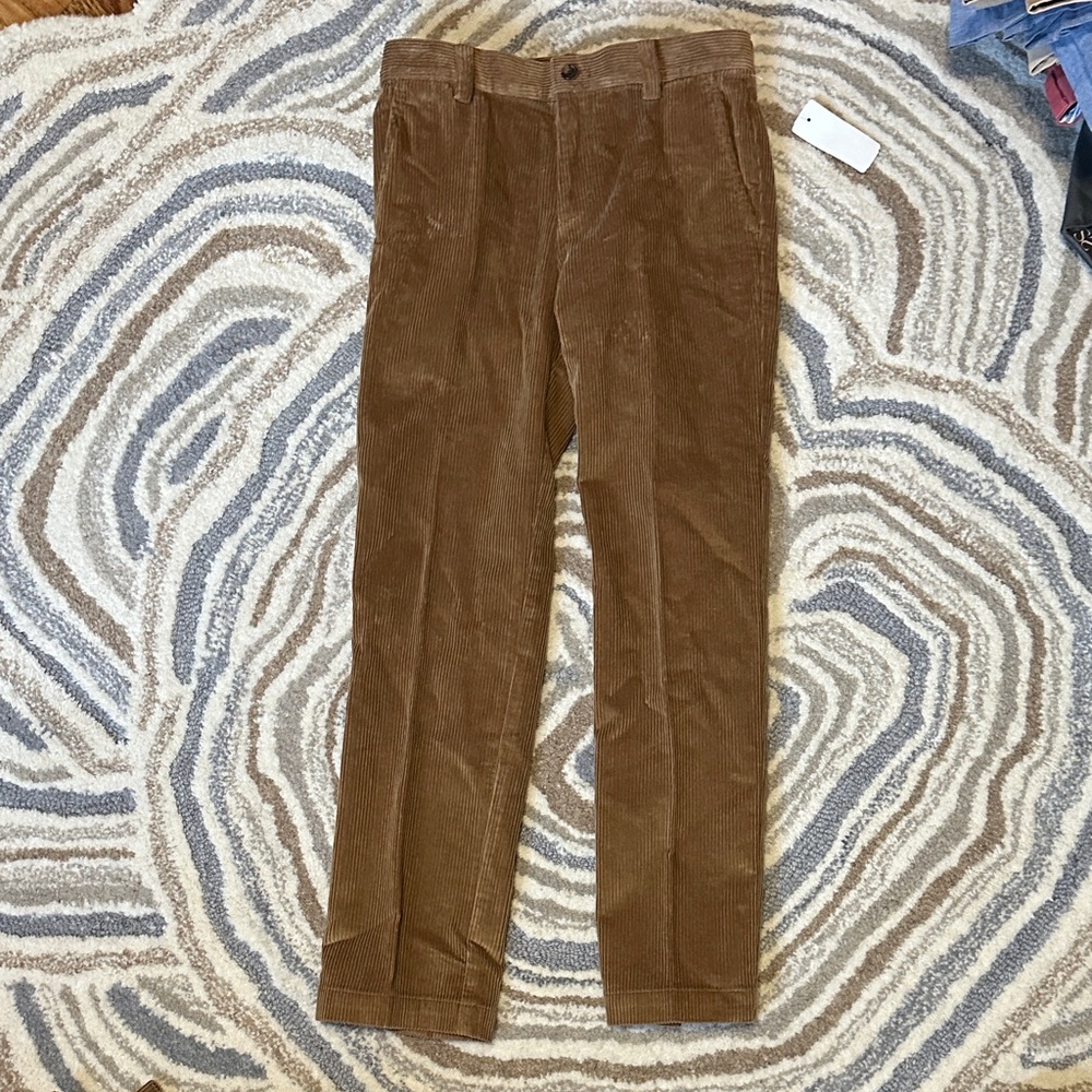 NWT Brooks Brothers Tan Corduroy Pants